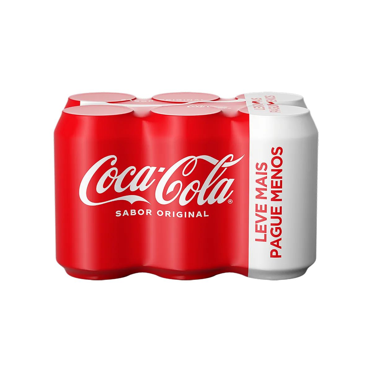 Refrigerante Coca-Cola Original Lata 350ml (Pack com 06 Und) Leve+ Pague-