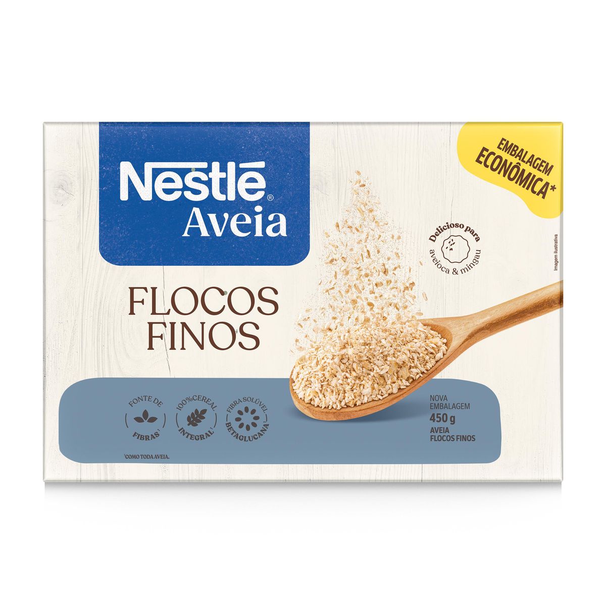 Aveia Nestlé Flocos Finos 450g image number 1