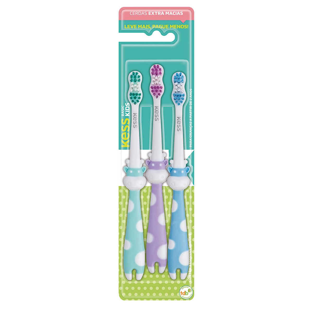 Escova Dental Kess Basic Kids Leve + Pague - 1 Unidade