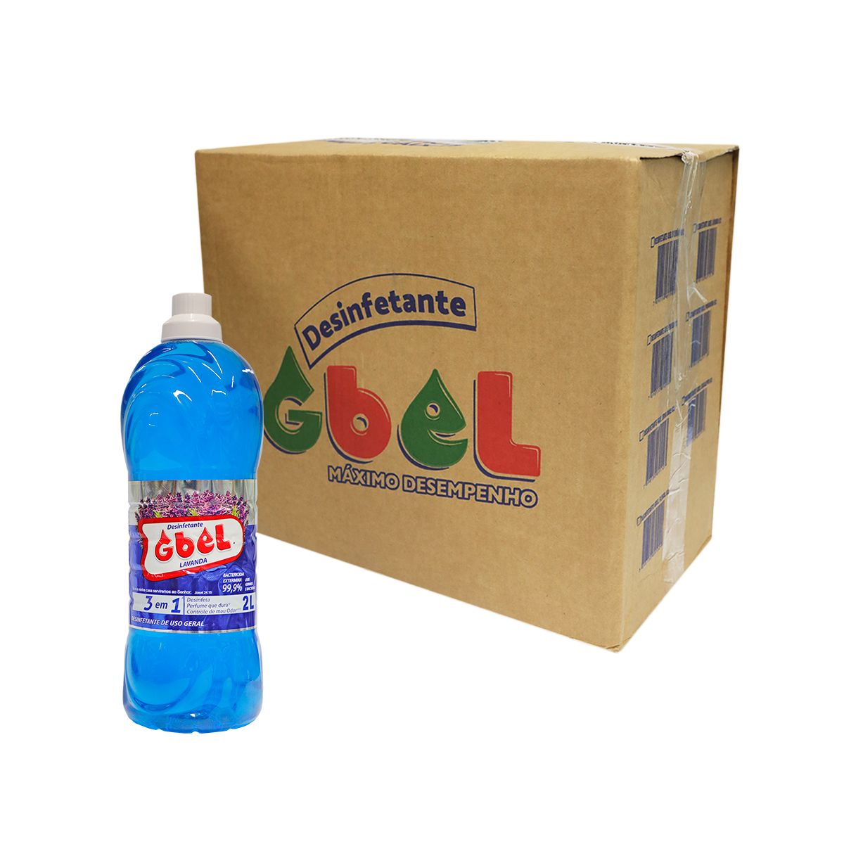 Desinfetante Gbel Lavanda 2L (Caixa com 6 und)