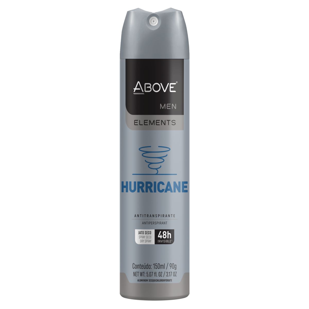 Desodorante Aerossol Above Men Elements Invisible Hurricane 150ml