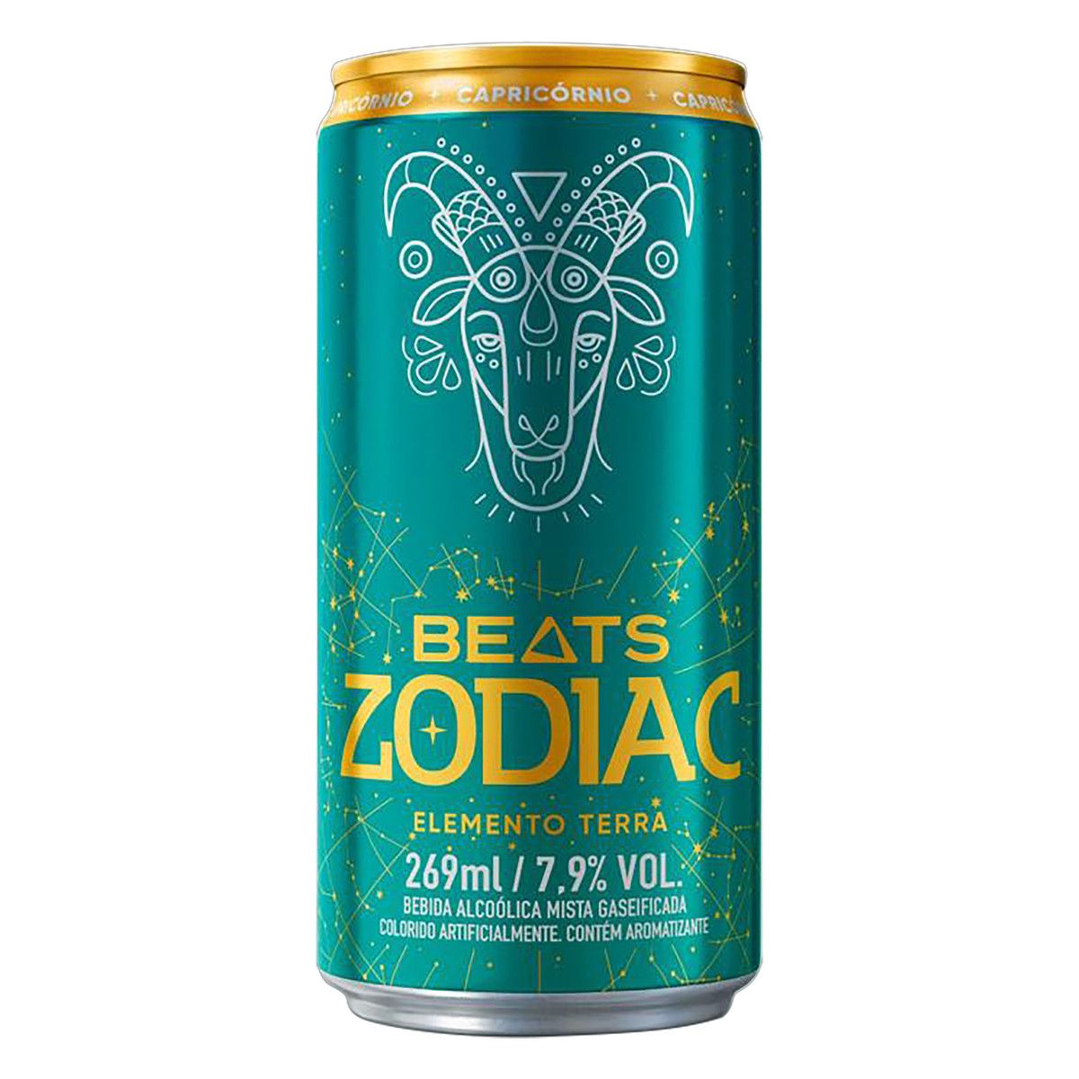 Bebida Mista Alcoólica Gaseificada Elemento Terra Skol Beats Zodiac Lata 269ml