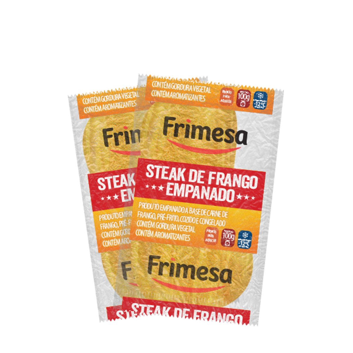 Steak de Frango Empanado Congelado Frimesa 100g