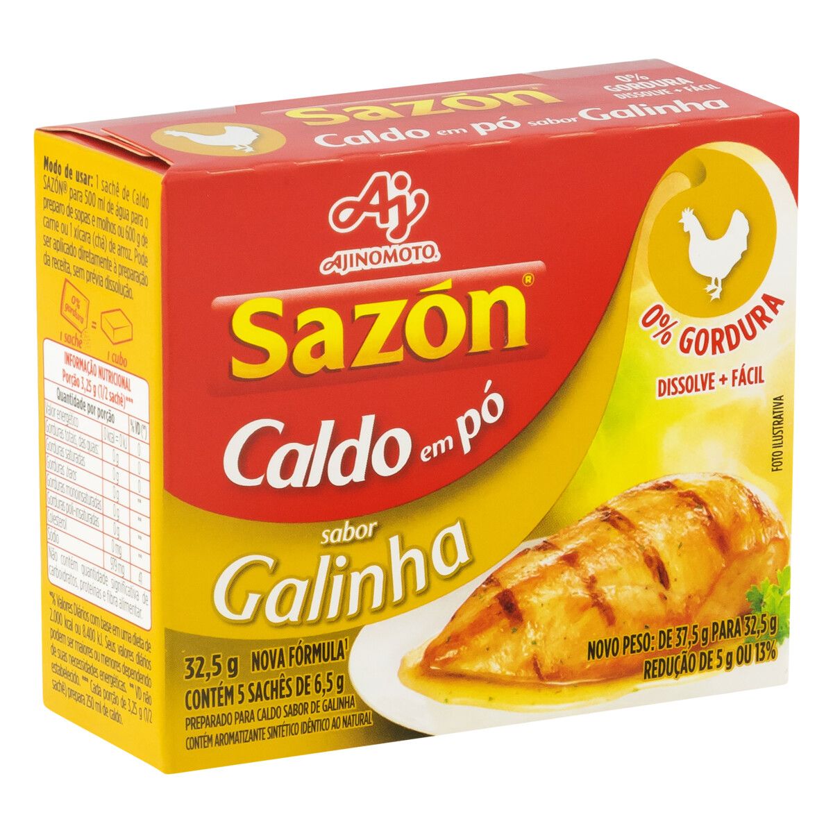 Caldo Pó Galinha Sazón Caixa 32,5g 5 Unidades image number 4