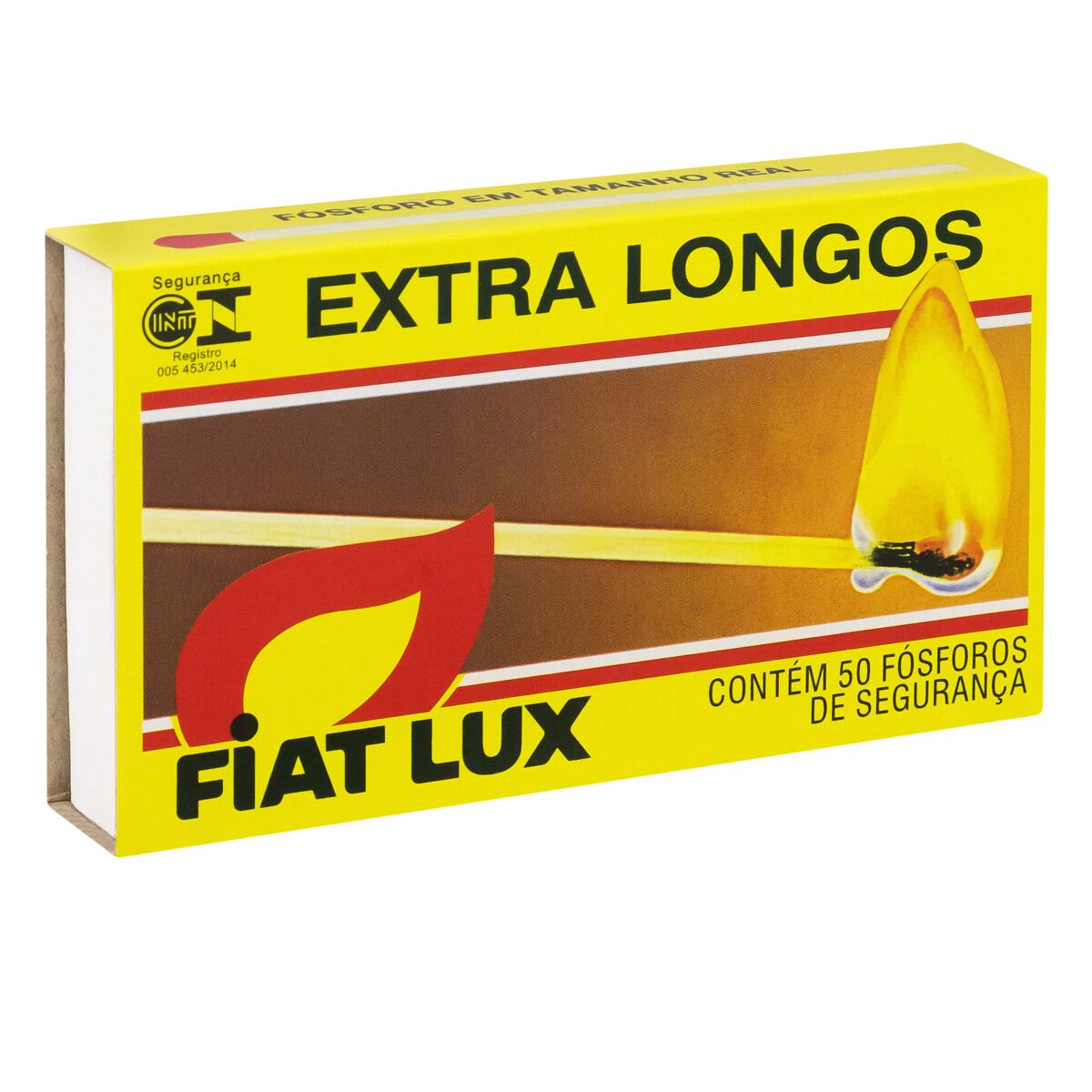 Fósforo de Segurança Extra Longo Fiat Lux 50 Unidades image number 3