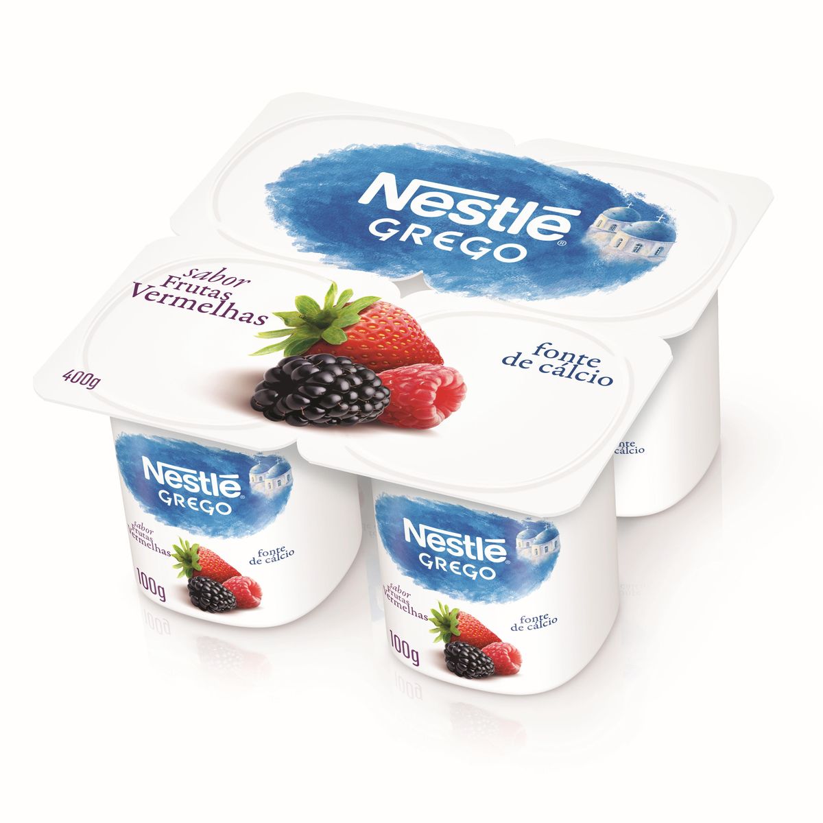 Iogurte Grego Nestlé Frutas Vermelhas 400g