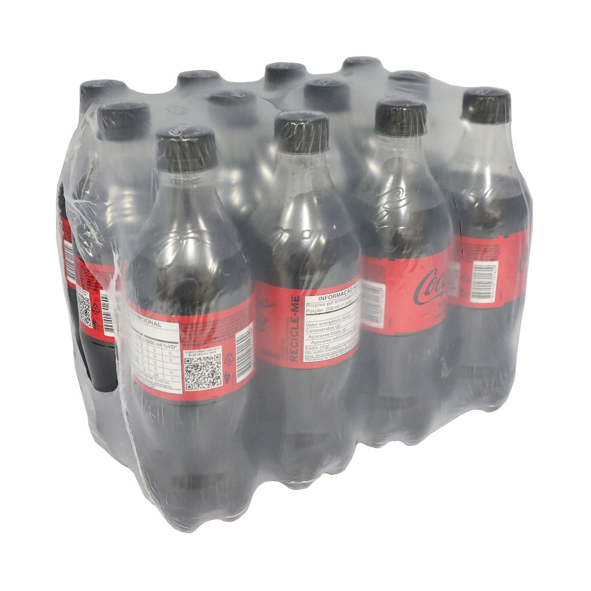 Refrigerante Coca-Cola Sem Açúcar 600ml (Fardo com 12 und)