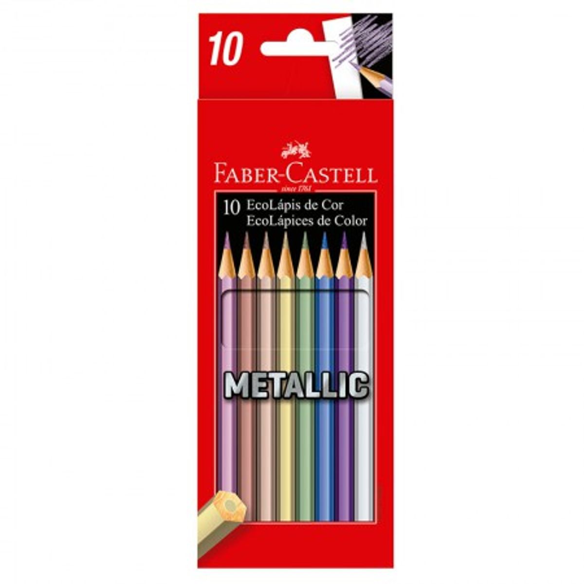Ecolapis Faber Castell 10 Cores Metal image number 0