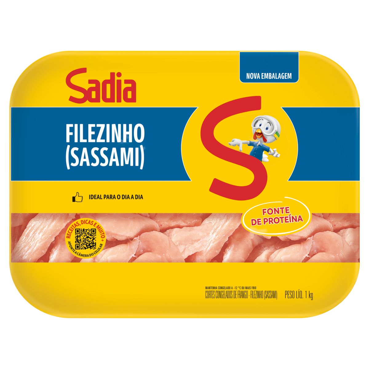 Filezinho Sassami de Frango Congelado Sadia 1kg