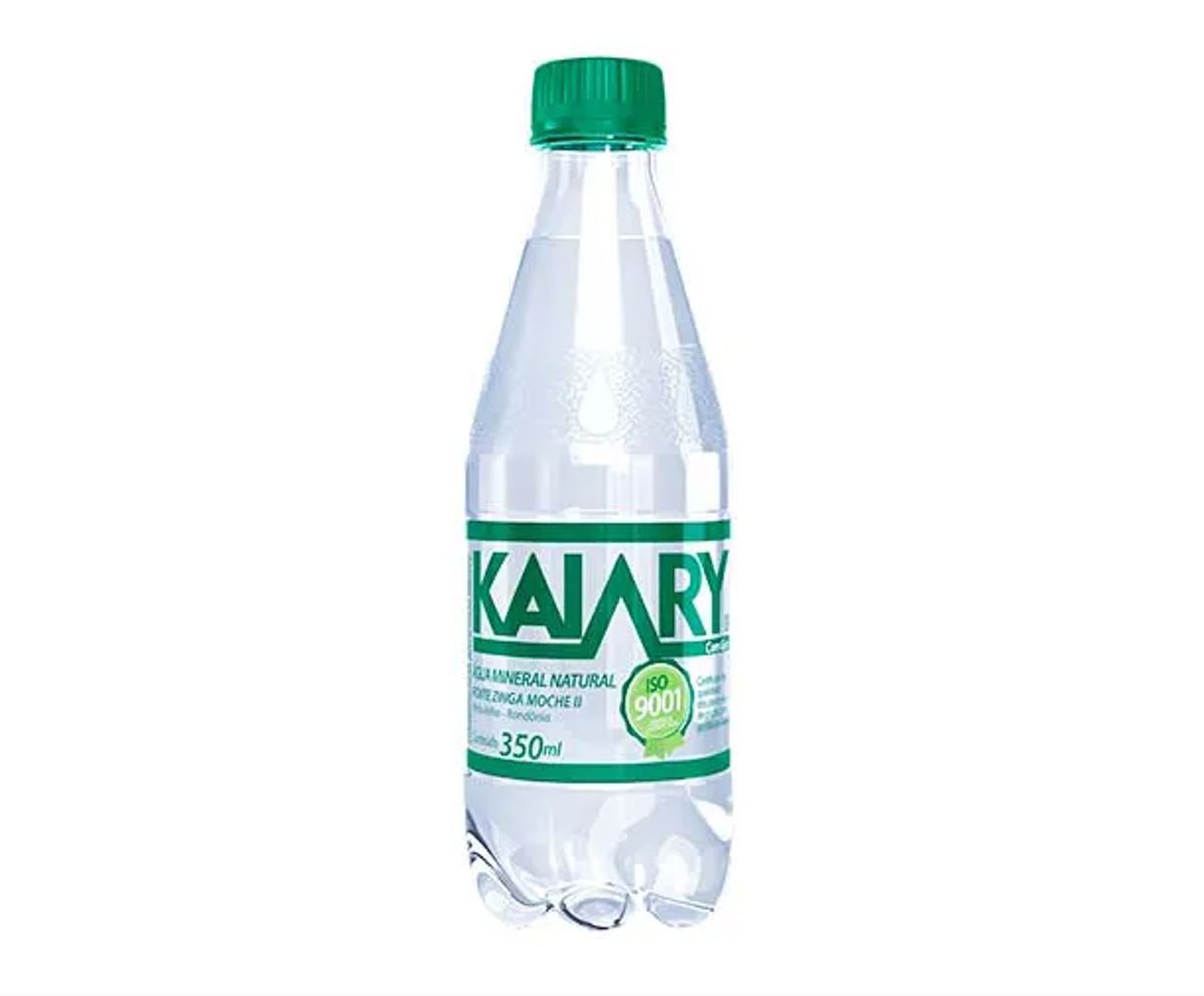 Água Mineral Natural com Gás Kaiary Premium 350ml