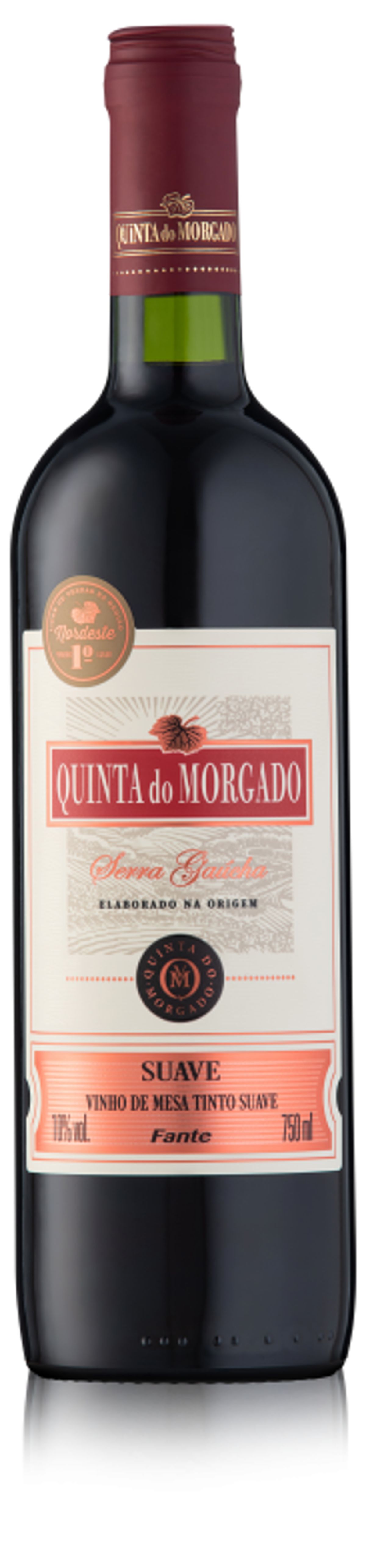 Vinho Brasileiro Tinto Suave Quinta do Morgado Serra Gaúcha Garrafa 750ml image number 0