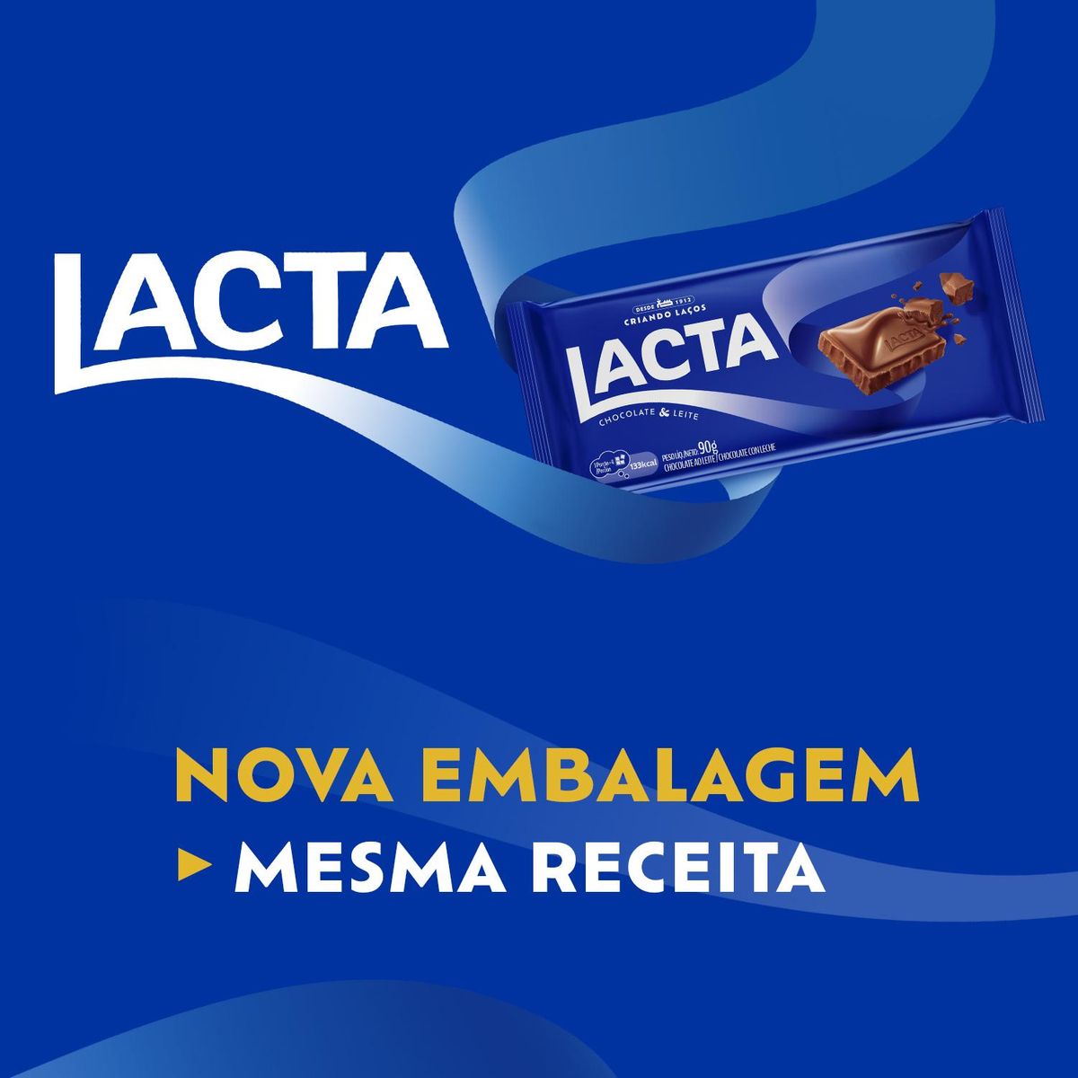 Chocolate ao Leite Lacta 90g image number 4