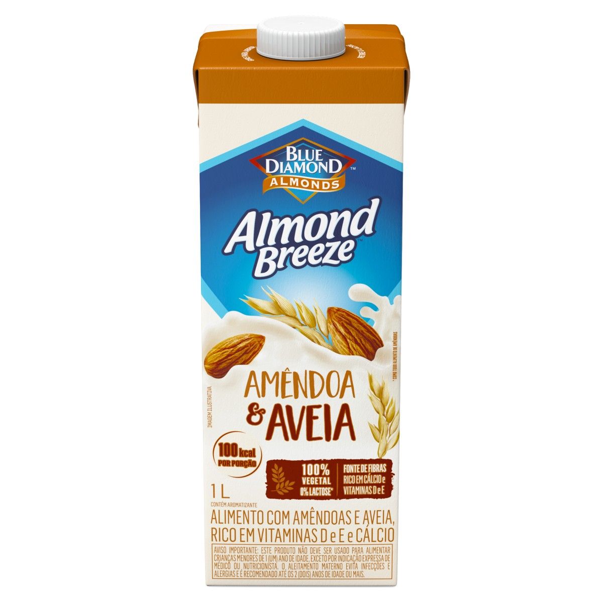 Alimento Almond Breeze com Amêndoas e Aveia 1L