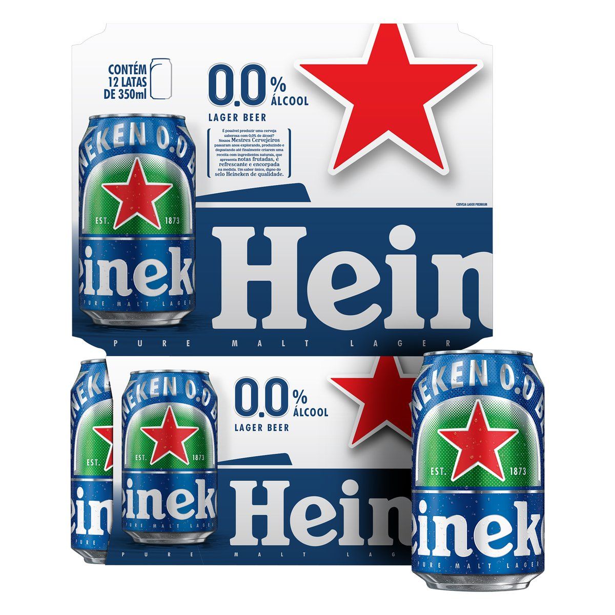Cerveja Heineken Zero Álcool Lata 350ml image number 1