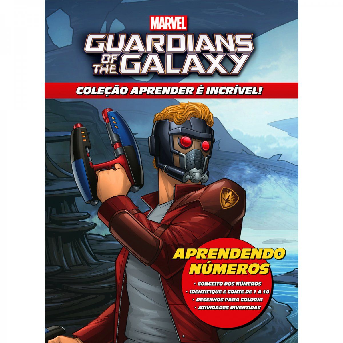 Livro Aprendendo Números Marvel Guardiões da Galáxia