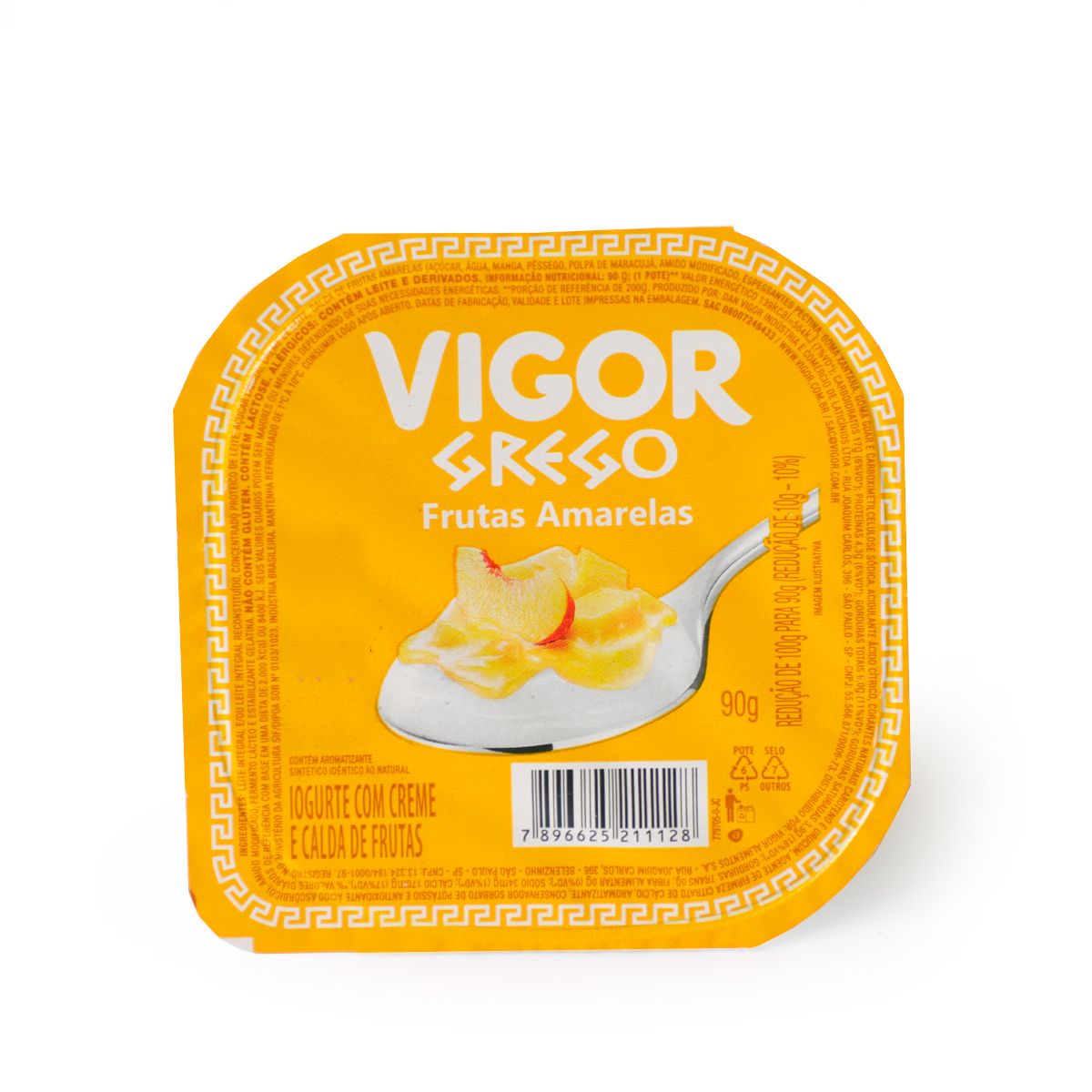 Iogurte Grego Vigor Frutas Amarelas Pote 90g