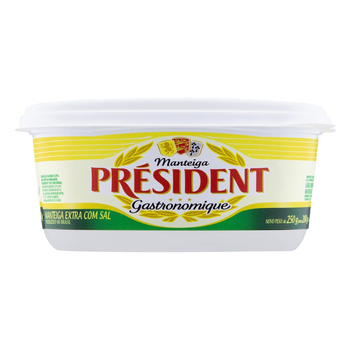 Manteiga Extra com Sal Président Gastronomique Pote 200g image number 0