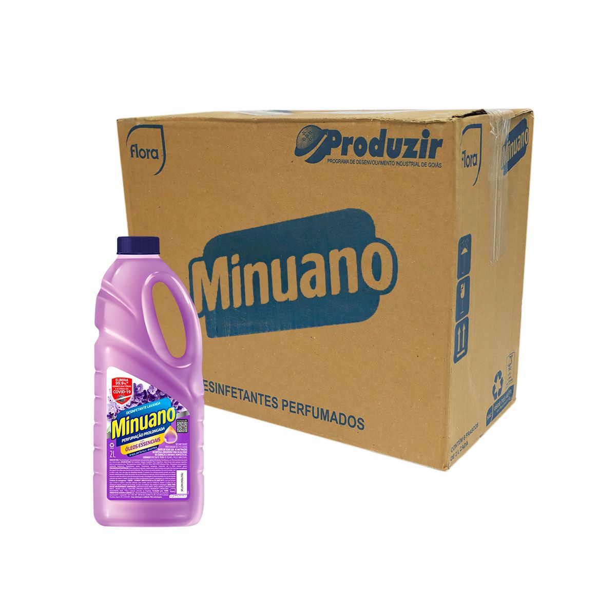 Desinfetante Minuano Lavanda 2l (Caixa com 6 und)