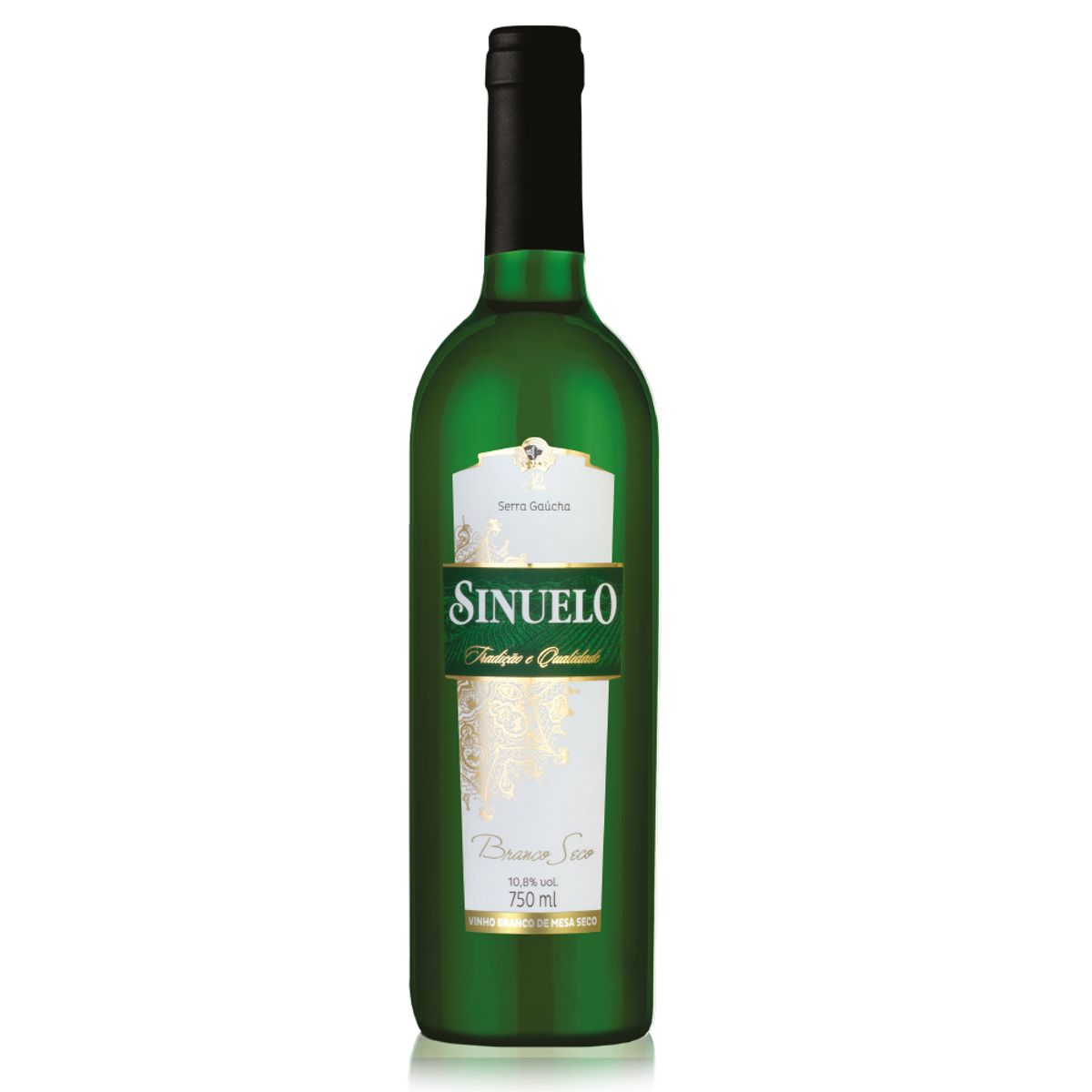 Vinho Brasileiro Branco Seco Sinuelo Serra Gaúcha Garrafa 750ml