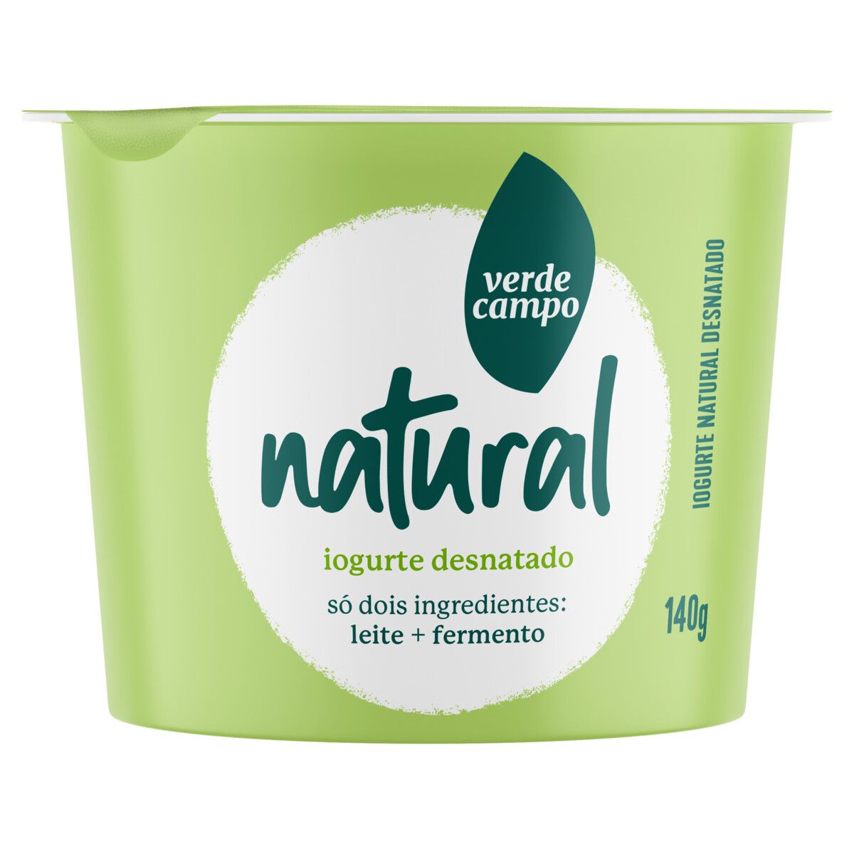 Iogurte Desnatado Verde Campo Natural 140g image number 0