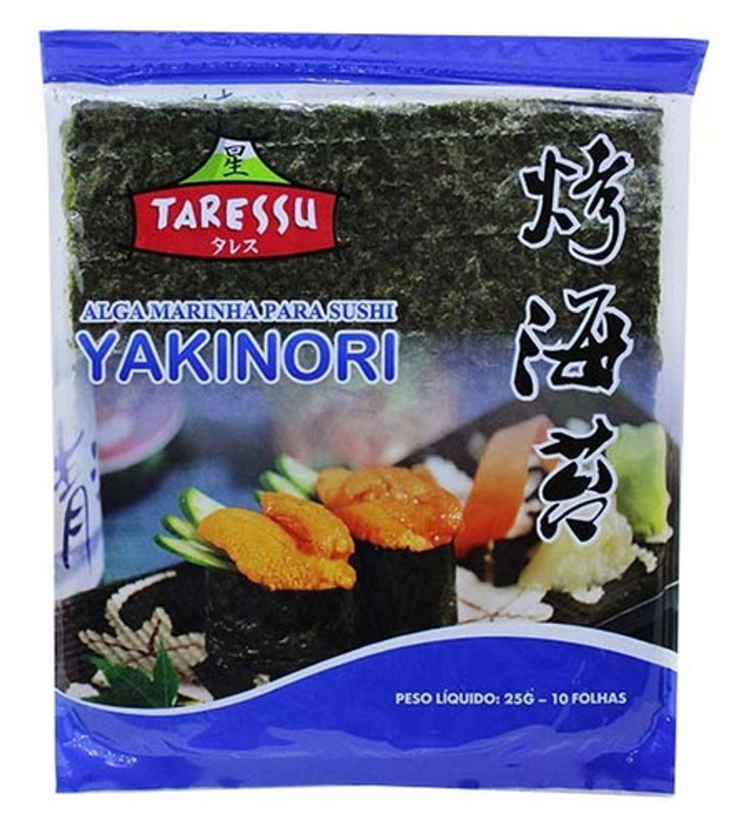Alga Marinha Para Sushi Taressu Yakinori 25g