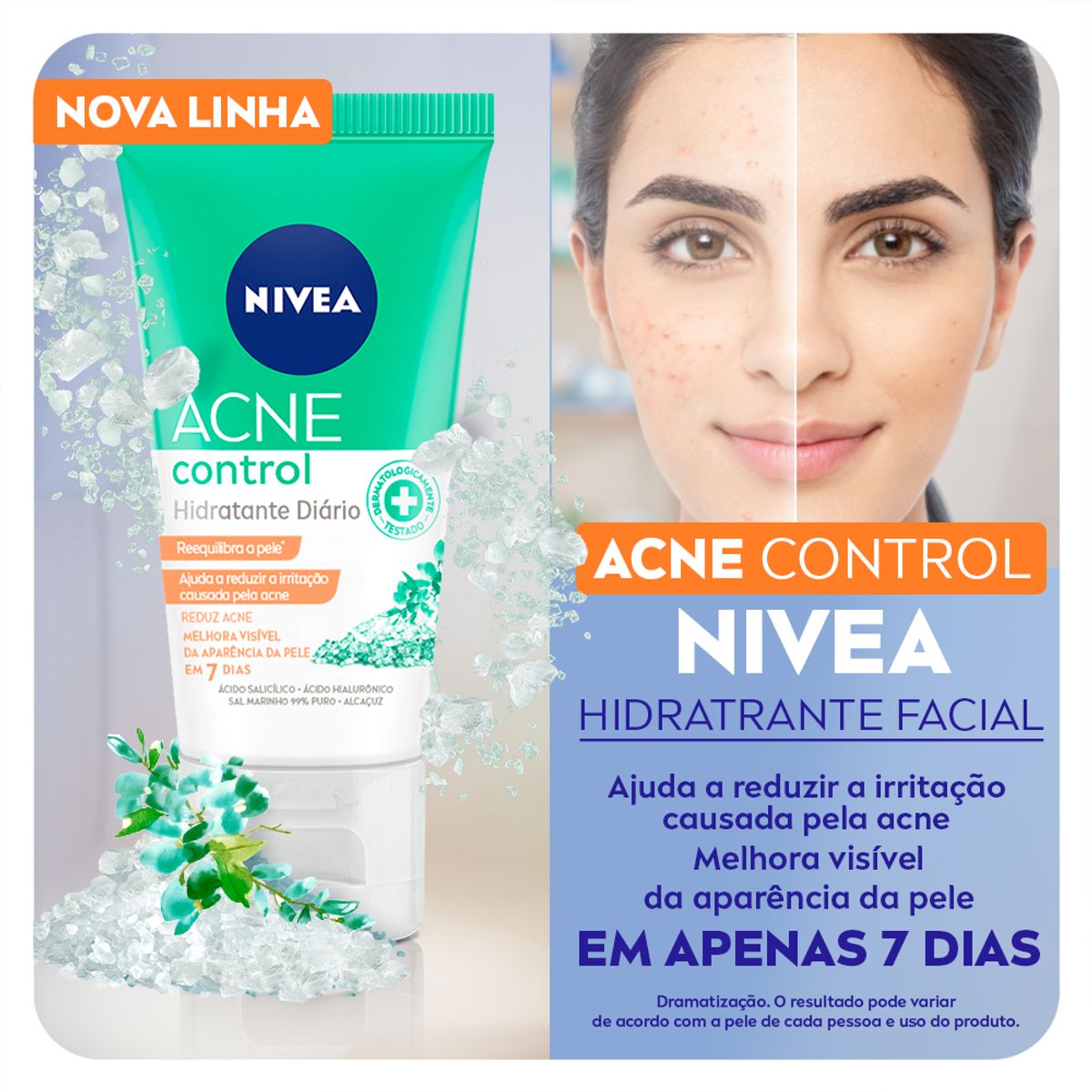 Hidratante Facial Nivea Acne Control 50g image number 1