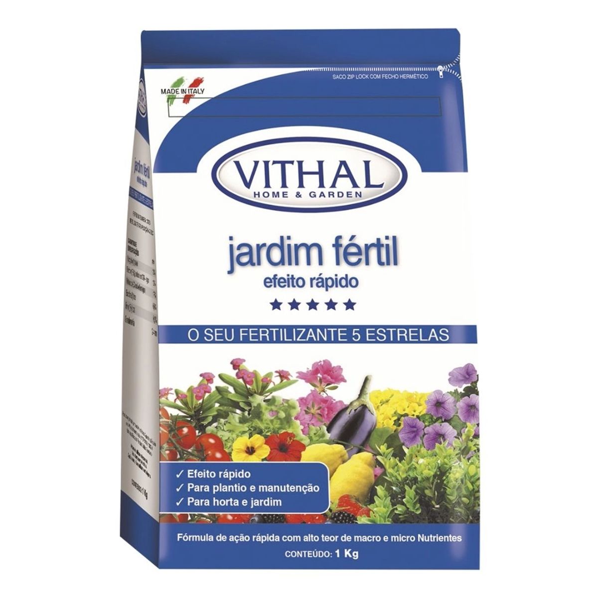 Fertilizante para Plantas Vithal Jardim Fértil Pacote 1kg