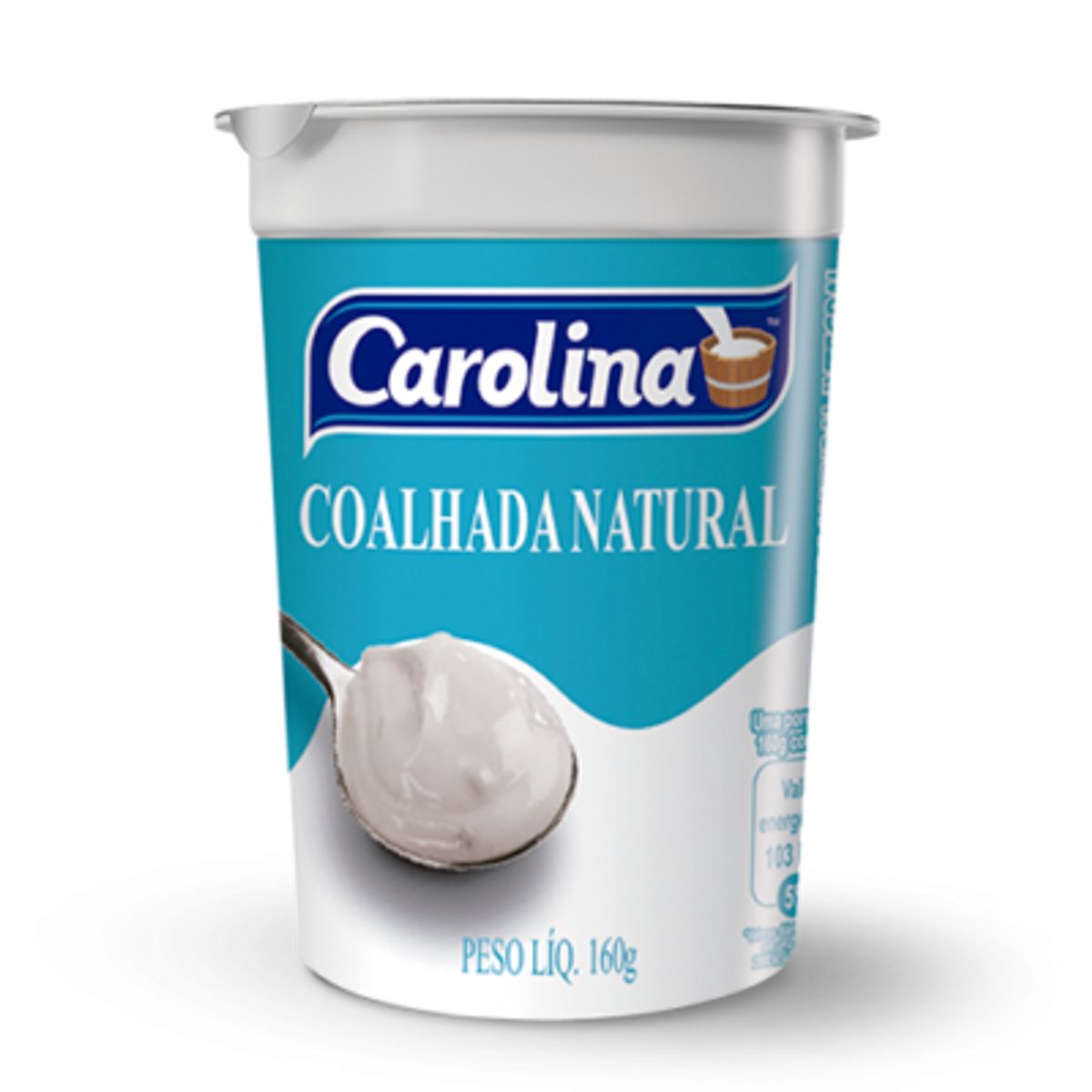 Coalhada Carolina Natural Integral 160g