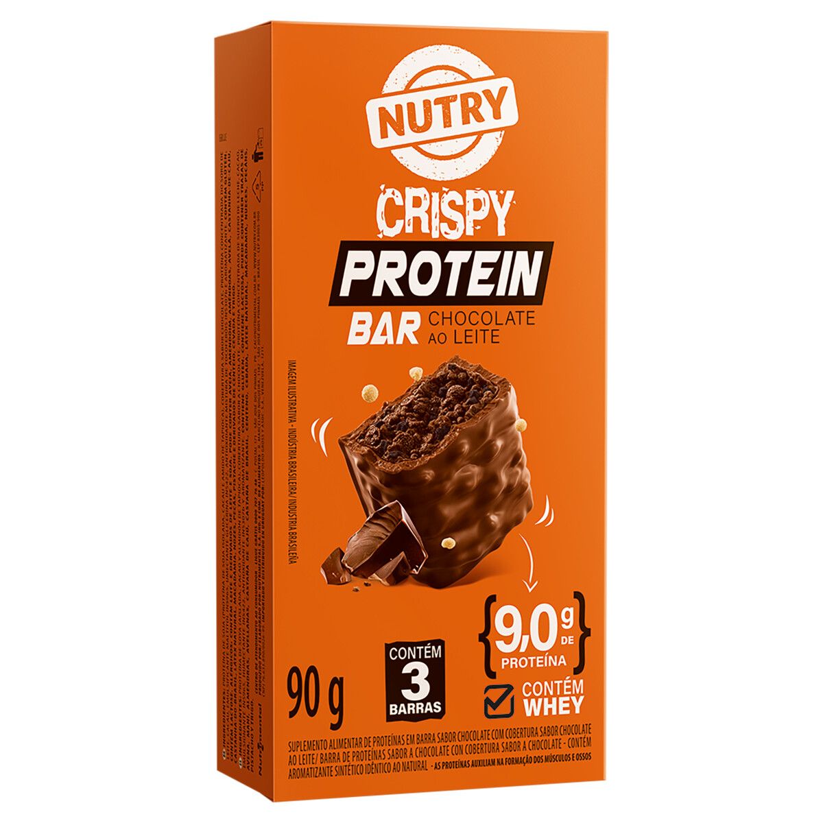 Pack Barra de Proteína Nutry Chocolate 90g 3 Unidades image number 0