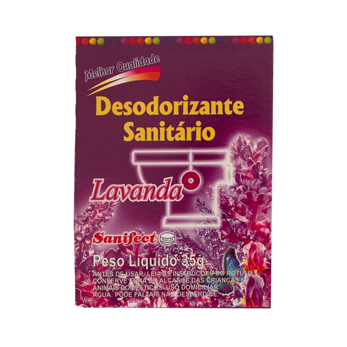Desodorizante Sanitário Sanifect Lavanda 35g