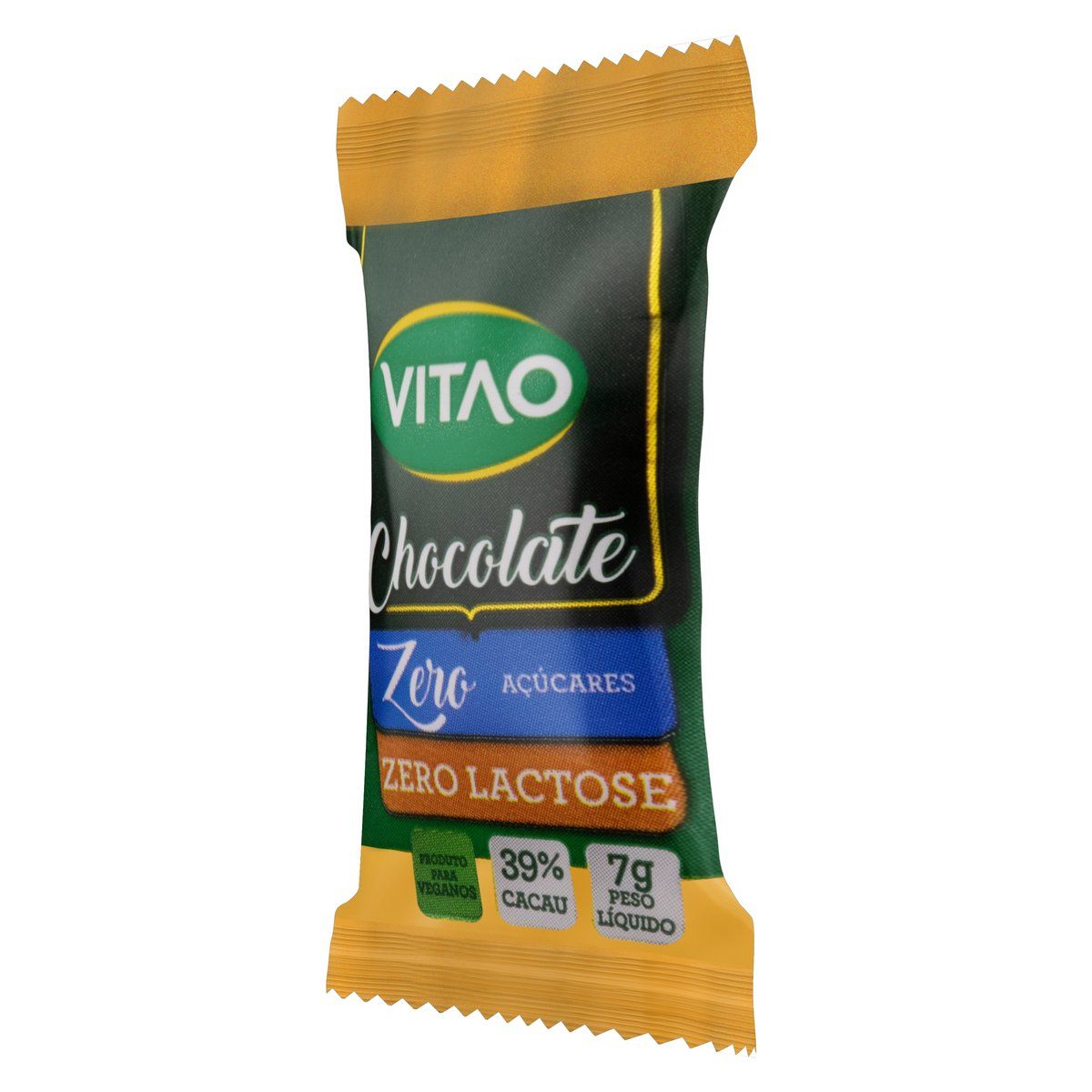 Chocolate 39% Cacau Zero Lactose Zero Açúcar Vitao Pacote 7g image number 3