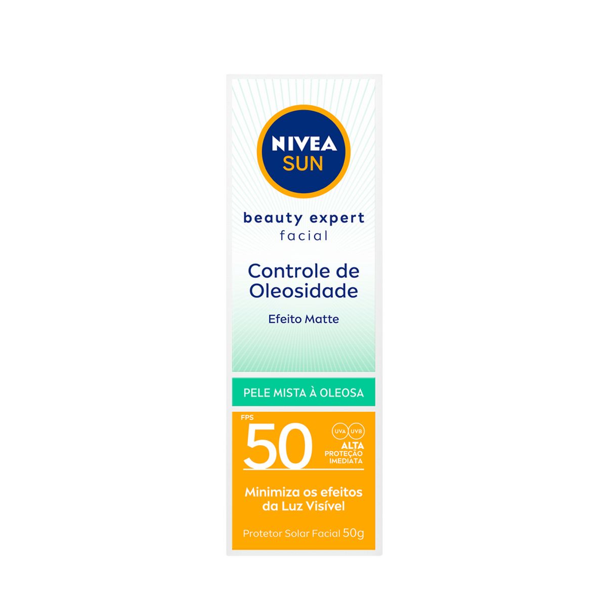 Nivea Sun Protetor Solar Facial Beauty Expert Pele Oleosa FPS50 50g