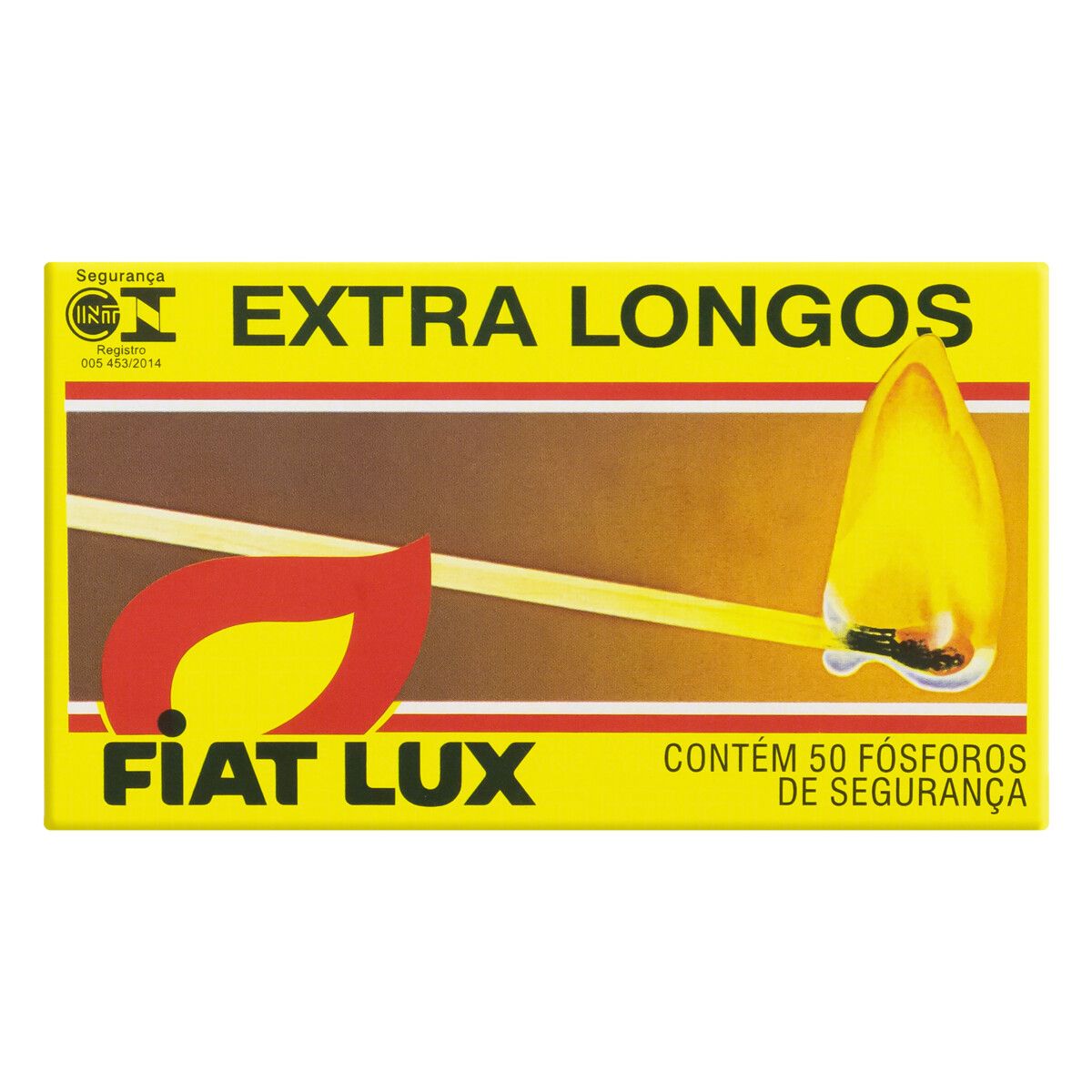 Fósforo de Segurança Extra Longo Fiat Lux 50 Unidades image number 0