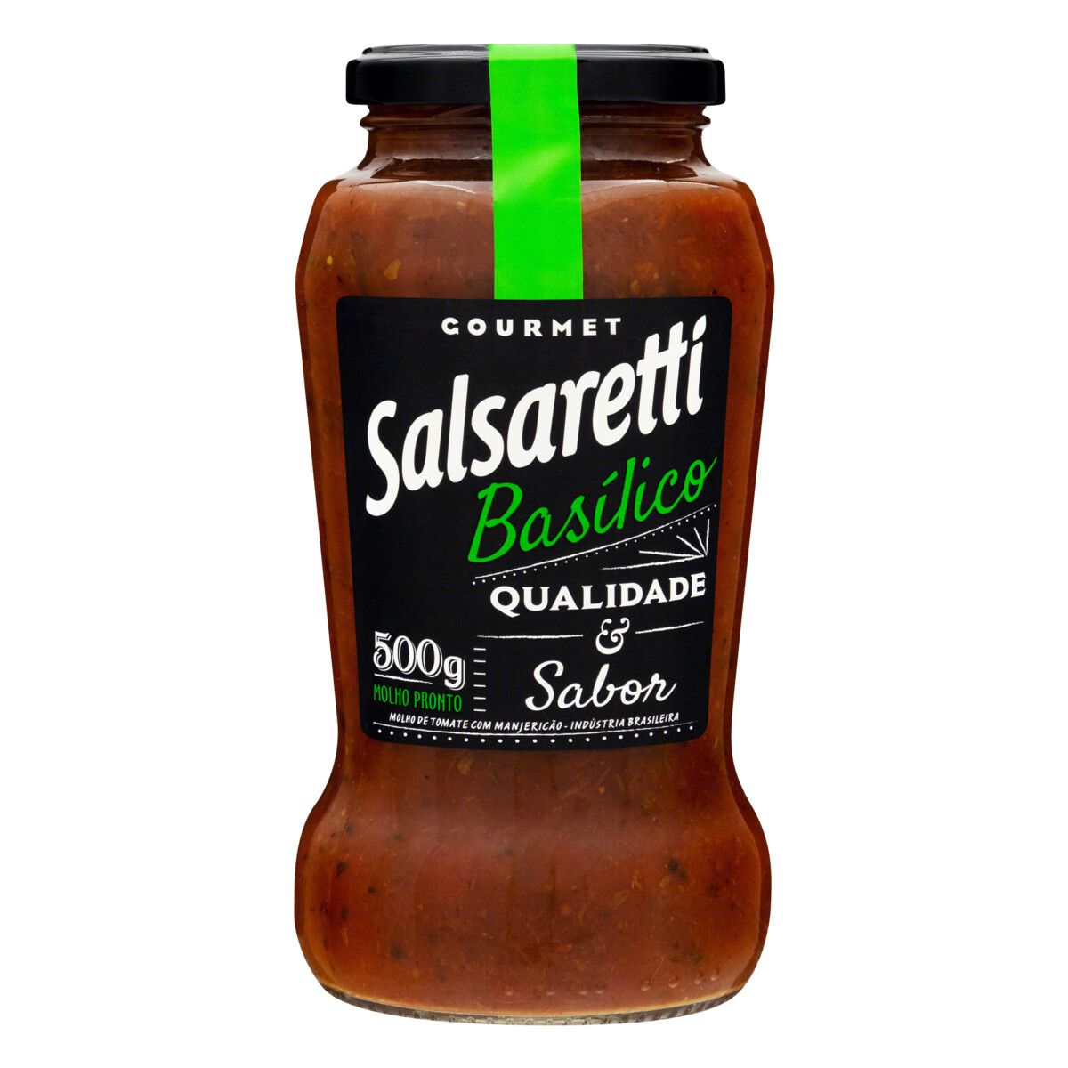 Molho de Tomate Basílico Salsaretti Gourmet Vidro 500g