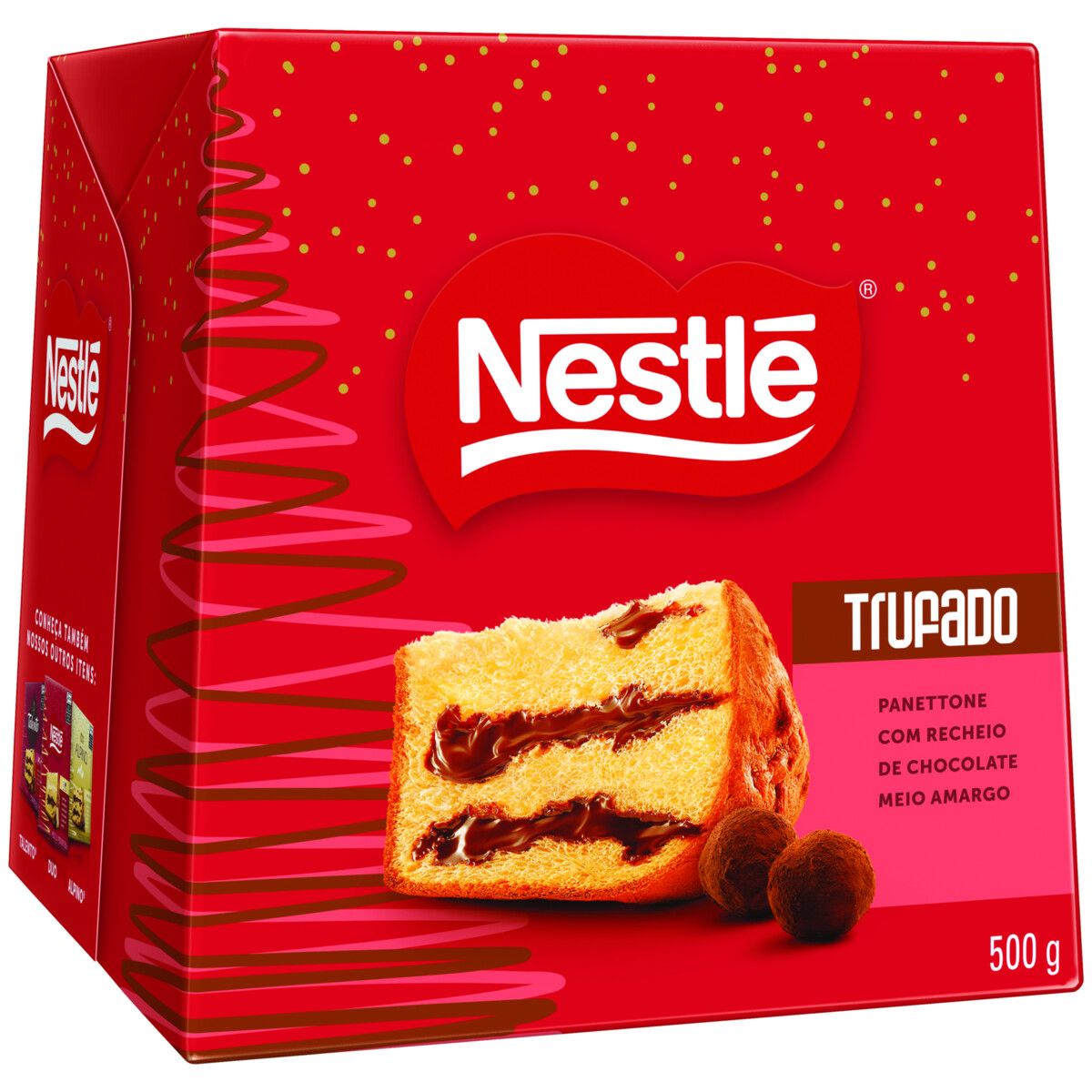 Panettone Nestlé Recheio Trufado Chocolate Meio Amargo 500g