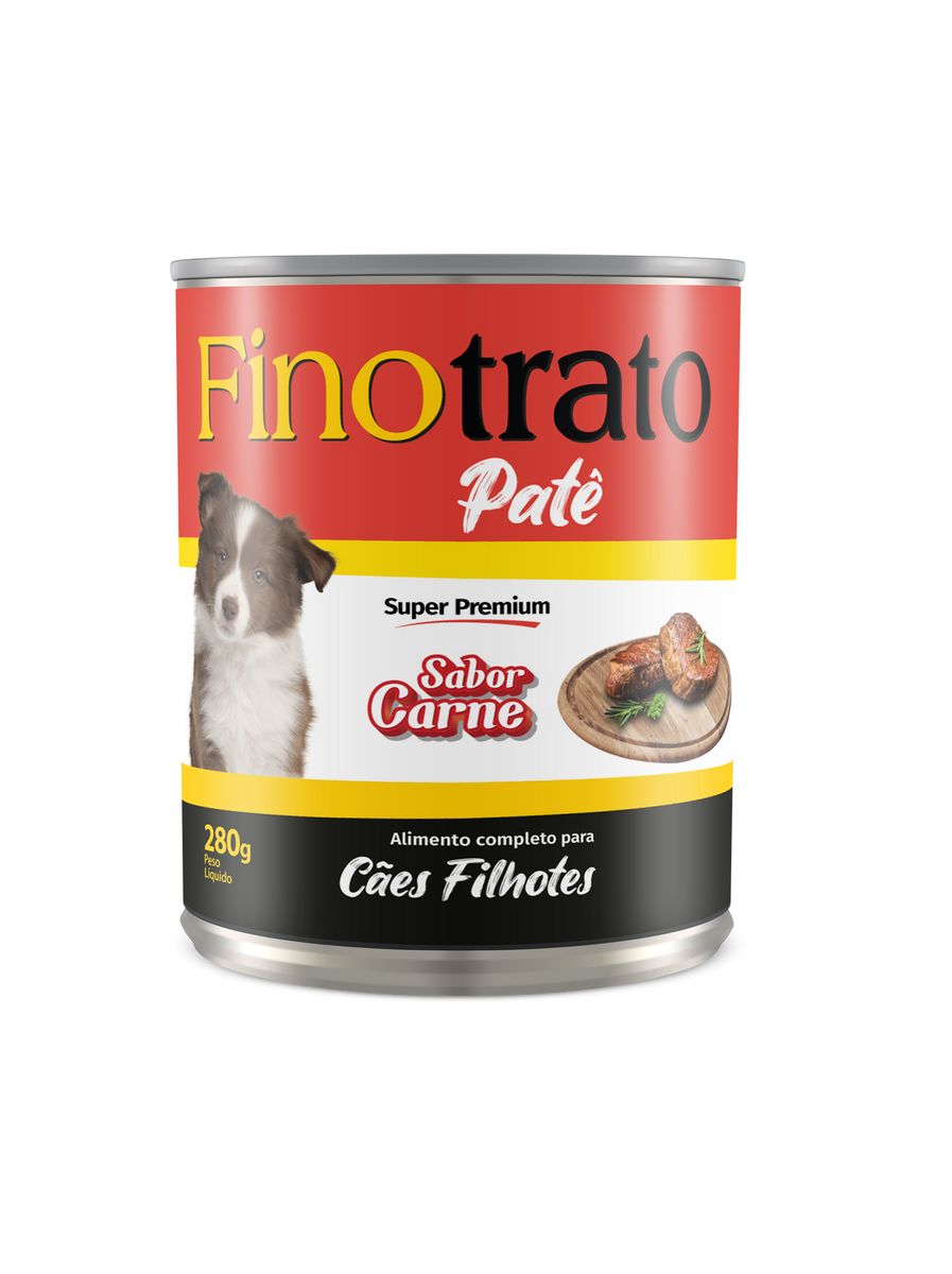 Patê para Cães Filhotes Finotrato Carne 280g image number 0