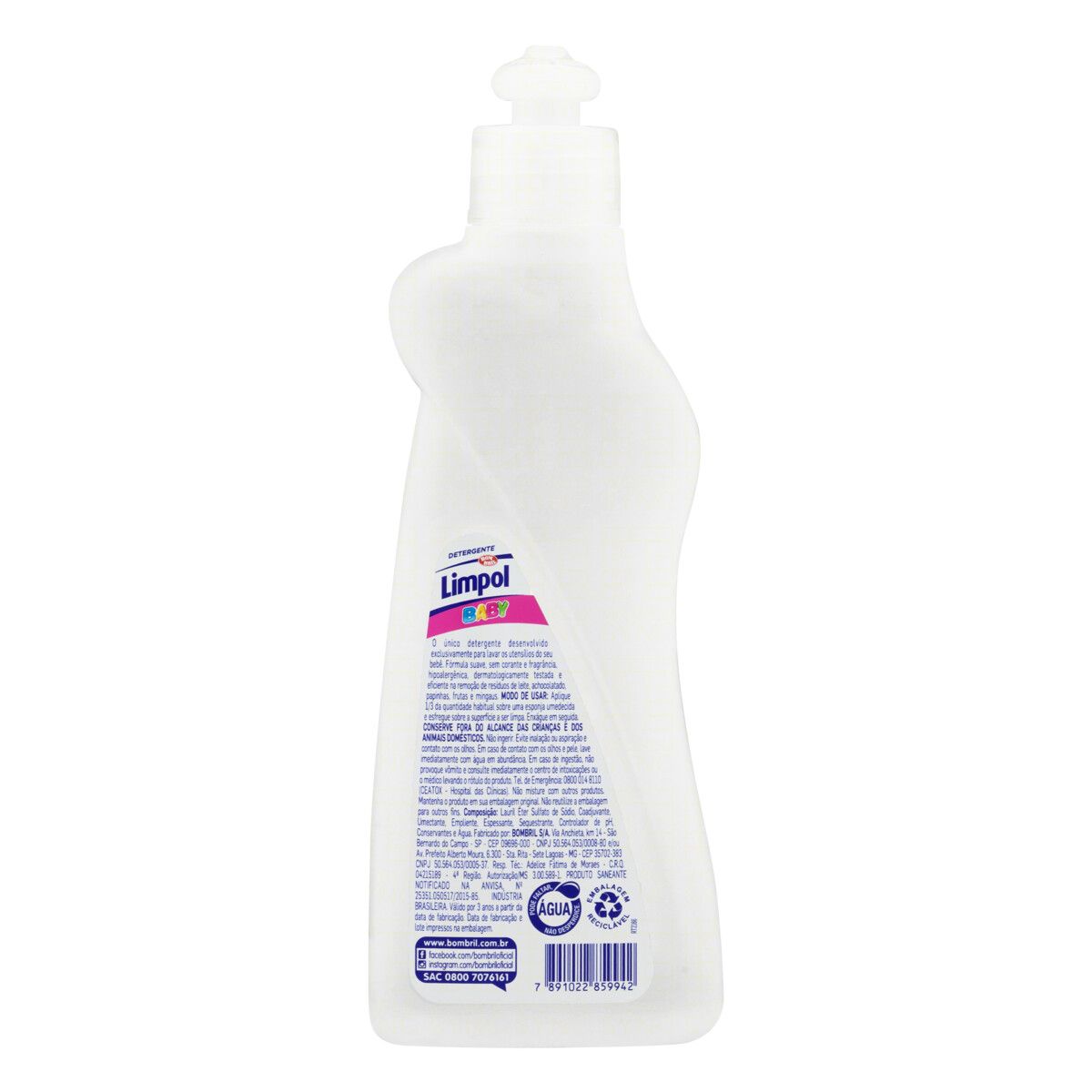 Detergente Líquido sem Fragrância Limpol Baby 300ml image number 1