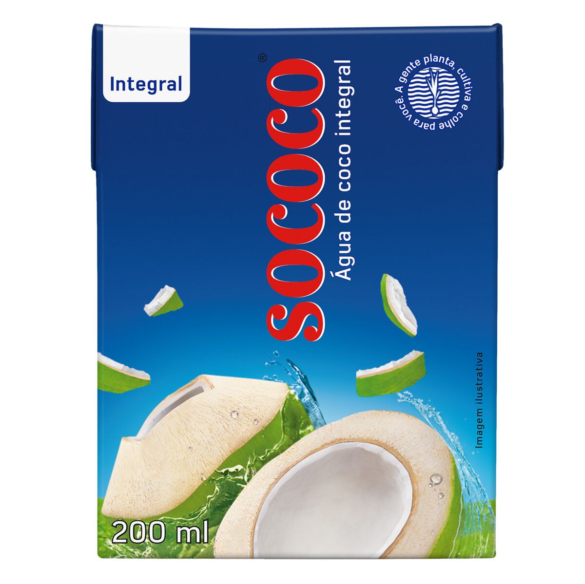 Água de Coco Integral Sococo Caixa 200ml