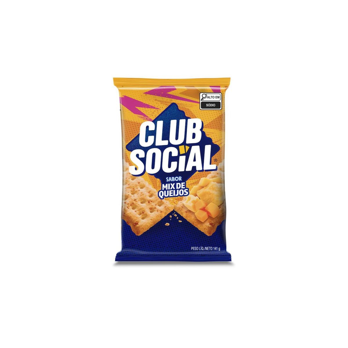 Biscoito Club Social Mix de Queijos 141g