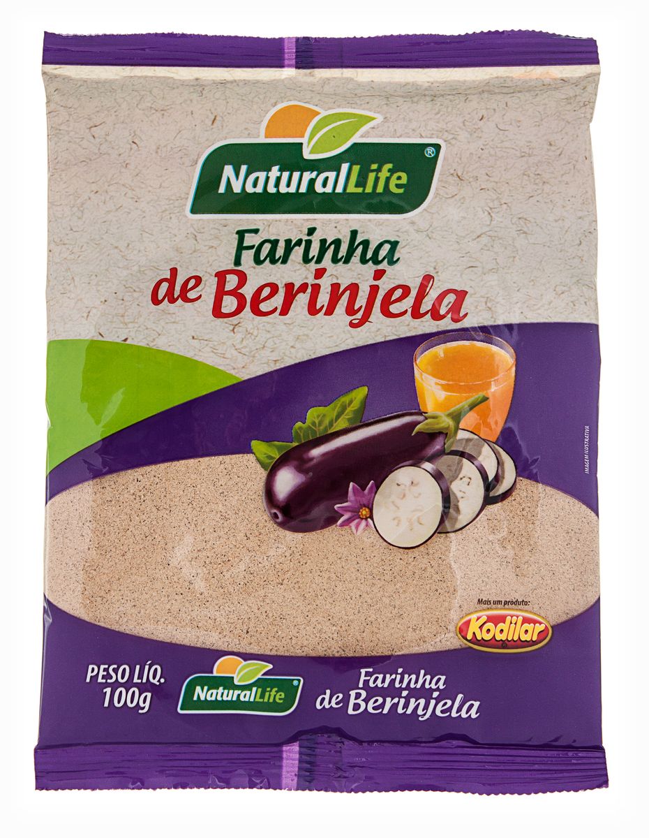 Farinha de Berinjela Kodilar Natural Life Pacote 100g