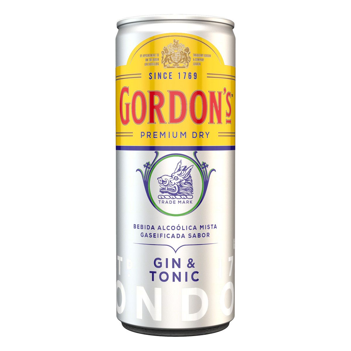 Gin & Tonic London Dry Gordon's Premium Lata 269ml