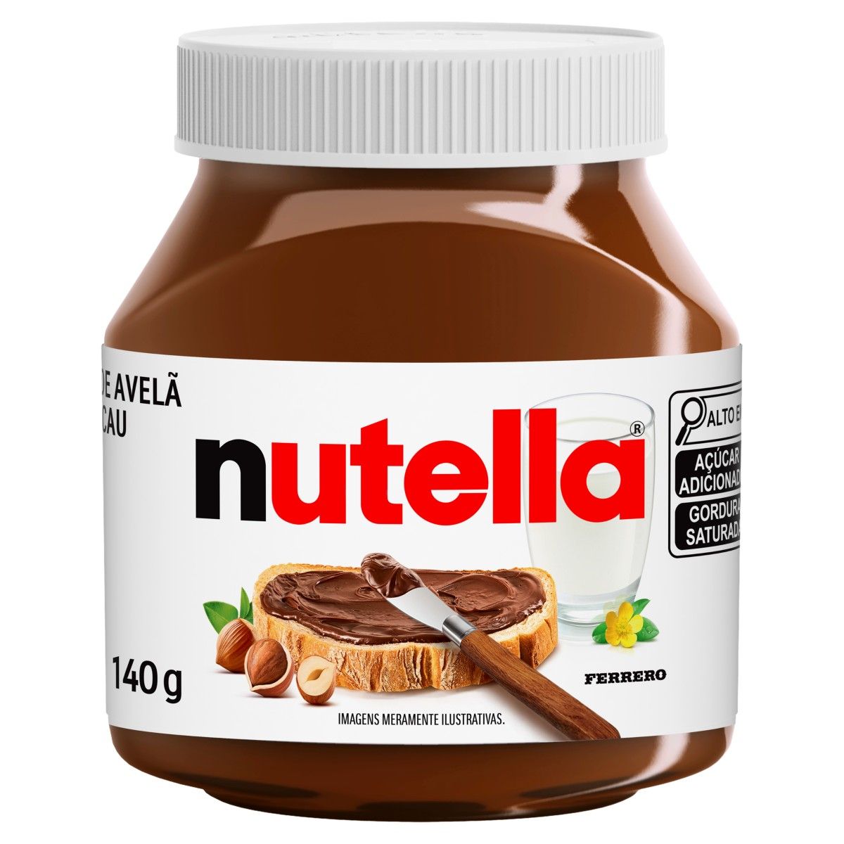 Nutella Creme de Avelã 140g image number 0