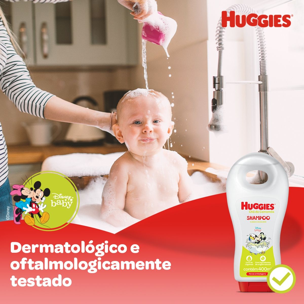Shampoo Huggies Chá de Camomila - 400 ml image number 5
