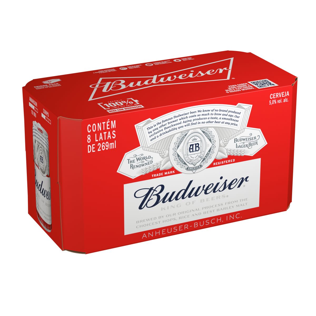 Cerveja Budweiser 269ml Lata (Pack com 8 Und)