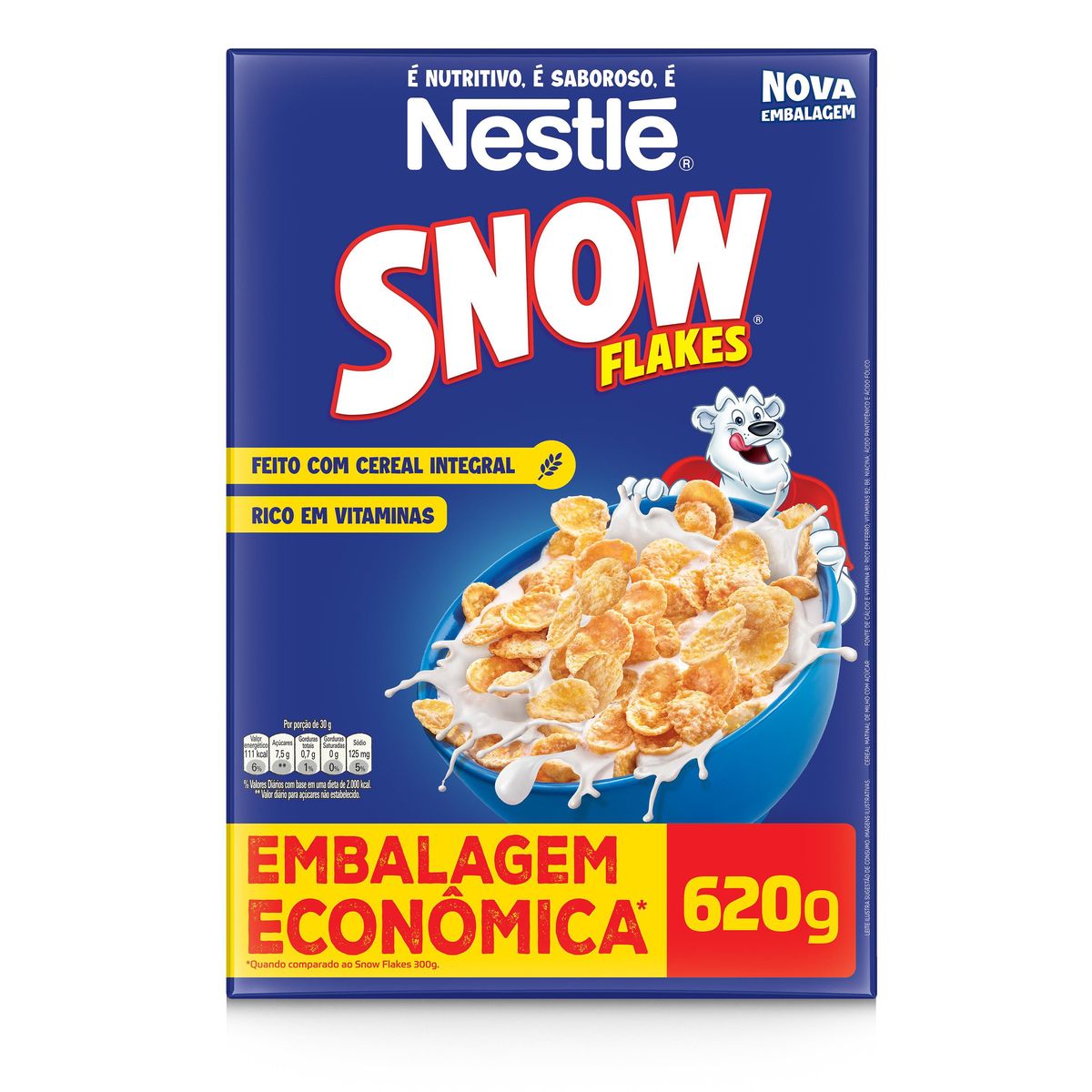 Cereal Matinal Snow Flakes 620g Embalagem Econômica