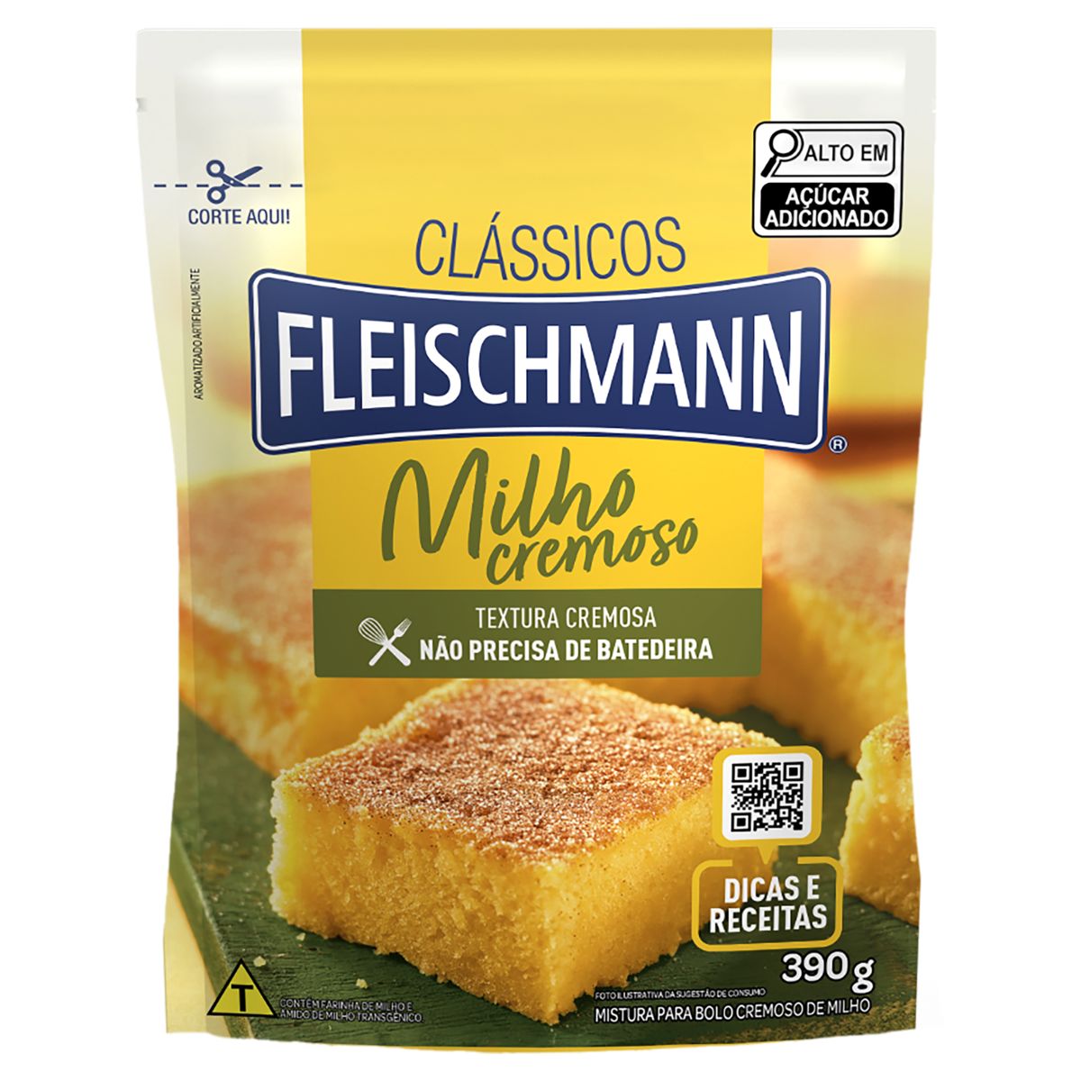 Mistura para Bolo Fleischmann Milho 390g