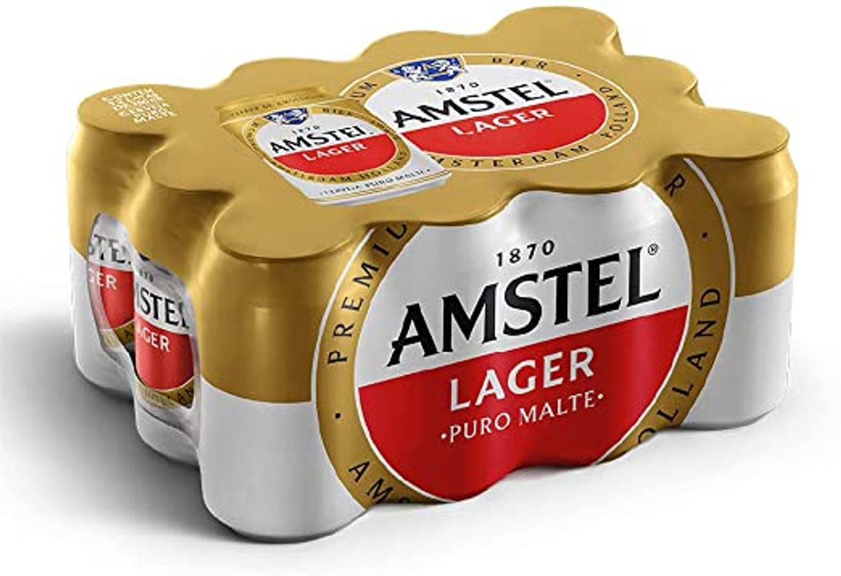 Cerveja Amstel Lager Puro Malte 350ml (Pack com 12 und)