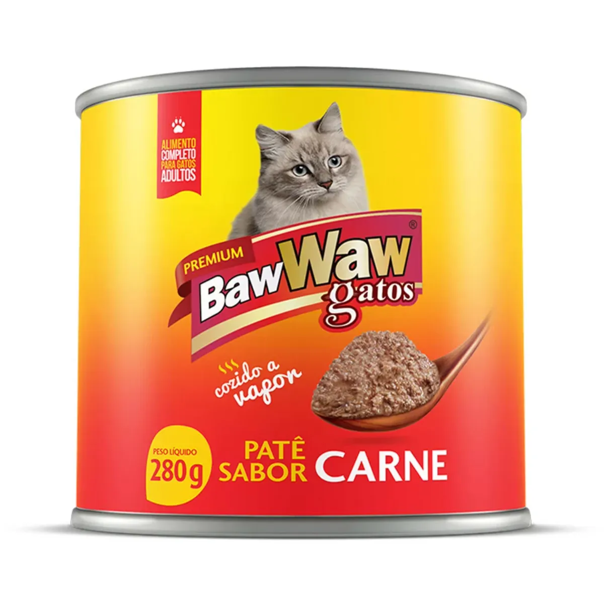 Pate para Gatos Adultoss Baw Waw Carne 280g