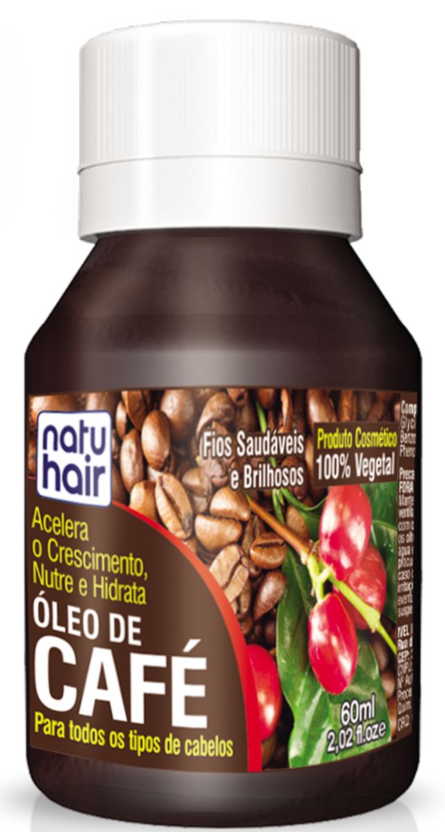 Óleo de Café Natu Hair 100% Vegetal 60ml