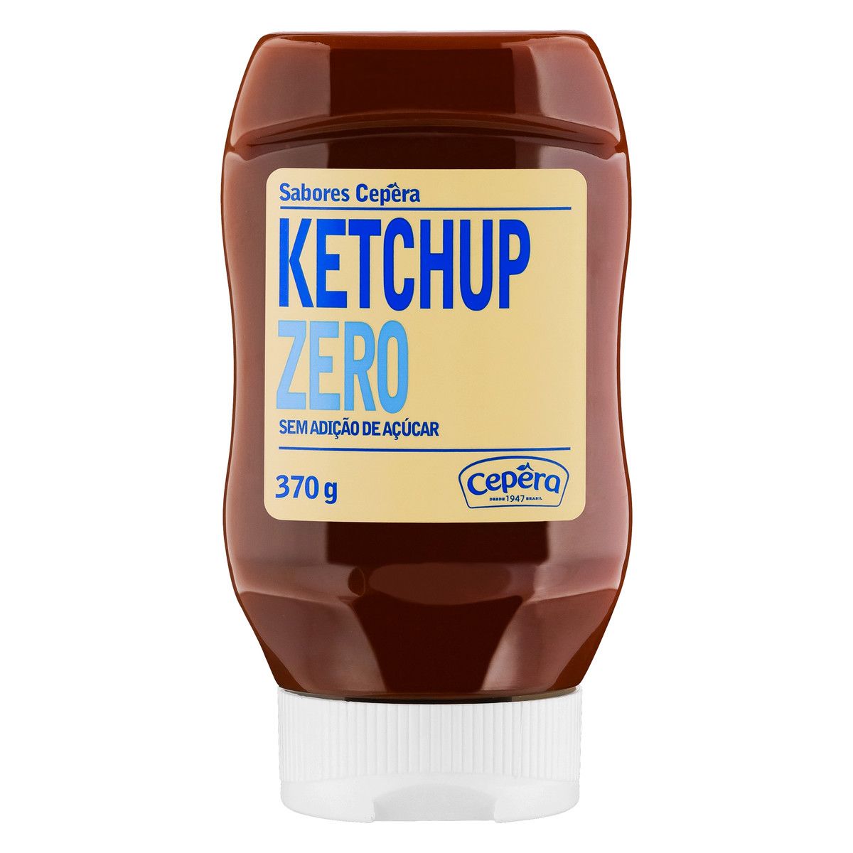 Ketchup Sabores Cepêra Zero Squeeze 370g image number 0